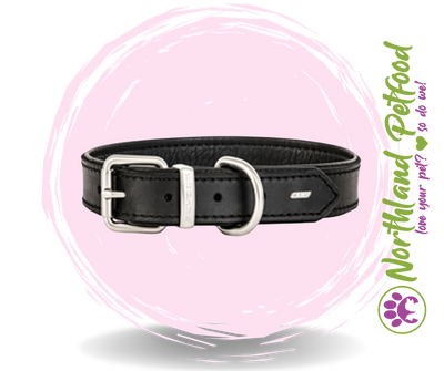 SALE 20% OFF - EzyDog Oxford Leather Black  Collars