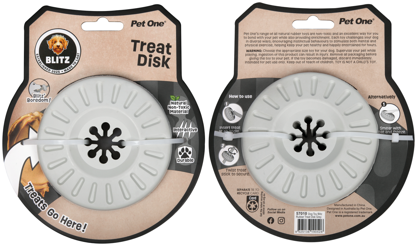 Blitz Rubber Treat Disk NEW!