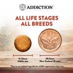 SALE 10% OFF -- Addiction Wild Islands Forest Meats New Zealand Venison High Protein Dry Dog Food