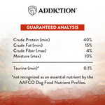 SALE 10% OFF -- Addiction Wild Islands Forest Meats New Zealand Venison High Protein Dry Dog Food