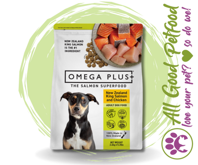 Omega Plus King Salmon & Chicken Dry Dog Food - 2.5kg