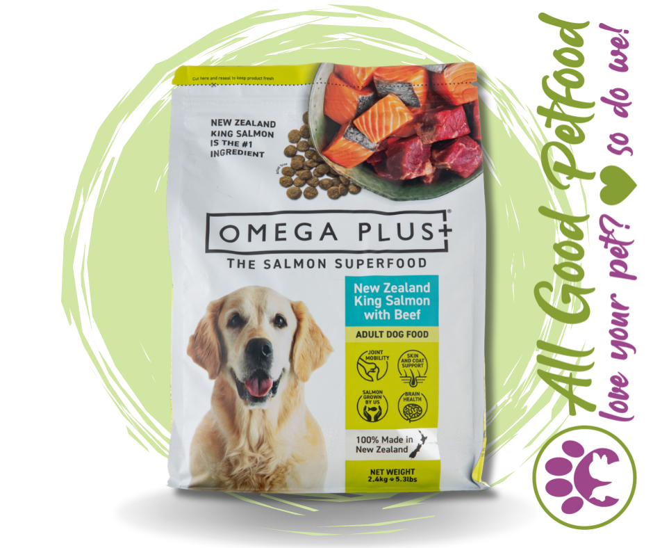 Omega Plus Salmon & Beef  Dry Dog Food - 7kg