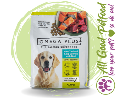 Omega Plus Salmon & Beef  Dry Dog Food - 7kg