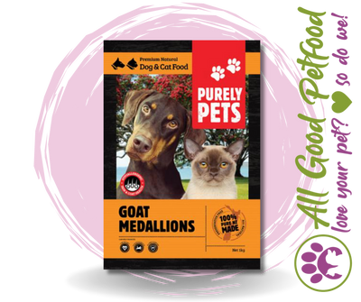 Purely Pets Goat Medallions 1kg / IN STORE ONLY