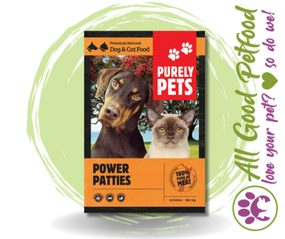 Purely Pets Power Patties 1kg / IN STORE ONLY