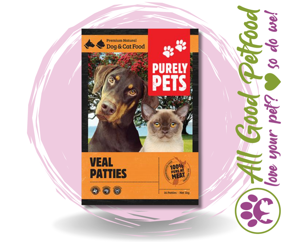 Purely Pets Veal Patties 1kg / IN STORE ONLY