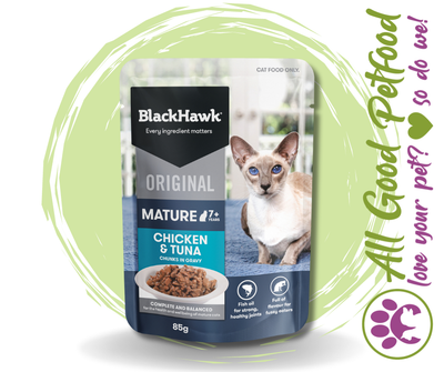 Blackhawk Original Cat Mature Chicken/Tuna Gravy 85g