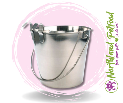 Pet One Water Pails, Stainless Steel