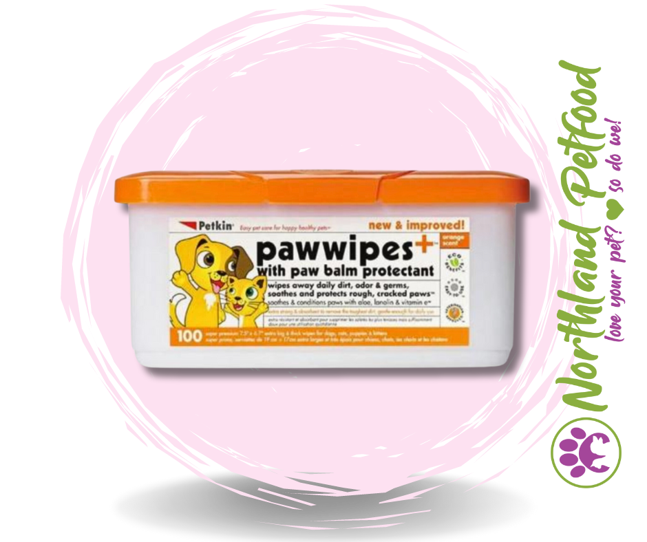 SALE 25% OFF -- Petkin Paw Wipes - 100 Pk*