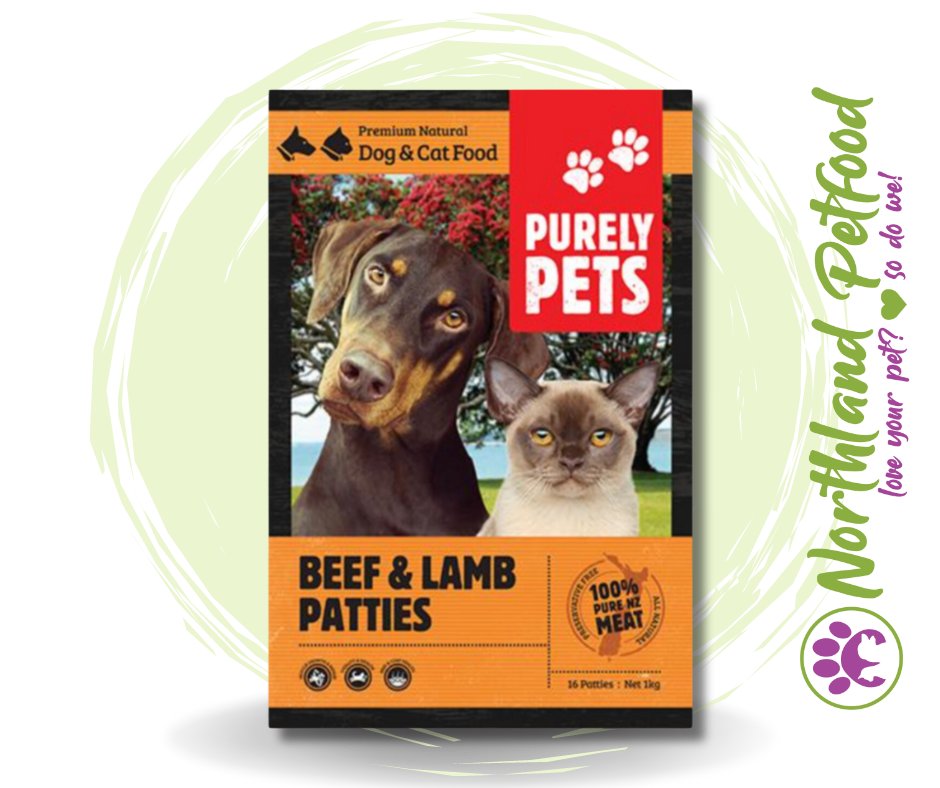 Purely Pets Beef & Lamb 1kg & 3kg / IN STORE ONLY