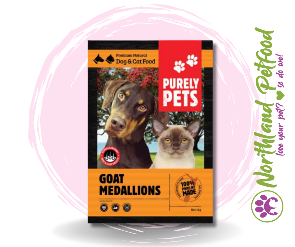 Purely Pets Goat Medallions 1kg / IN STORE ONLY
