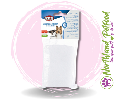 SALE 25% OFF -- Replacement Pads for Belly Bands for Male Dogs - 10 Pack