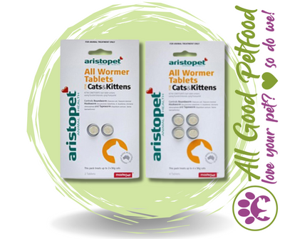SALE -- 15% OFF -- Aristopet All Wormer Cat/Kitten 2 Pack and 4 Pack
