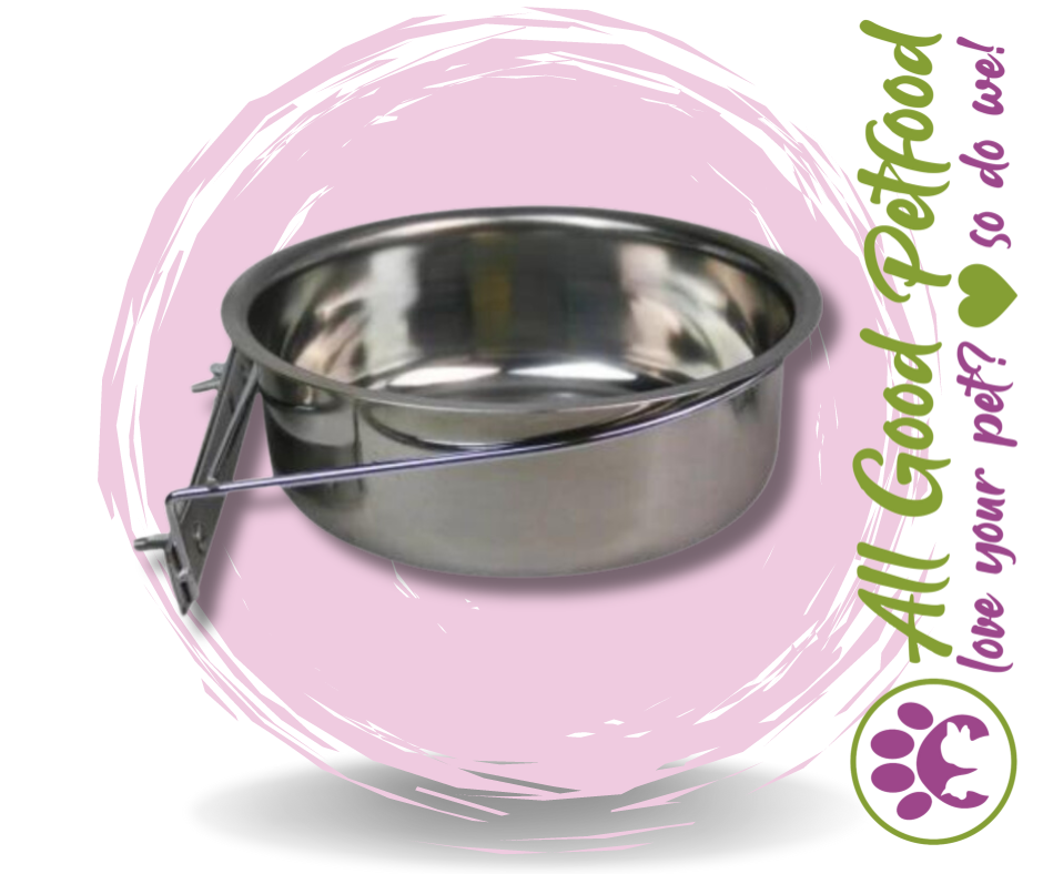 SALE -- 20% OFF -- Crate Water / Food Bowl with Clamp*