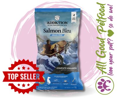 SALE 10% OFF 9KG & 15kg -- Addiction Salmon Bleu Dog