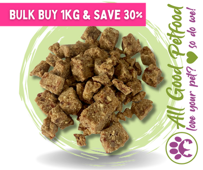 NATURA Beef & Chicken Bites - BULK 1KG  SAVE 30%