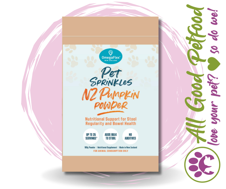 OmegaFlex Pet Sprinkles NZ Pumpkin Powder for Pets - 100g