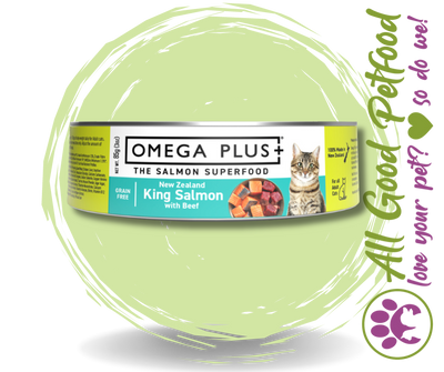 SALE -- 20% OFF -- Omega Plus Salmon with Beef 85g