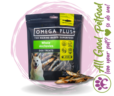 Omega Plus Whole Anchovies Dog Treats 200g