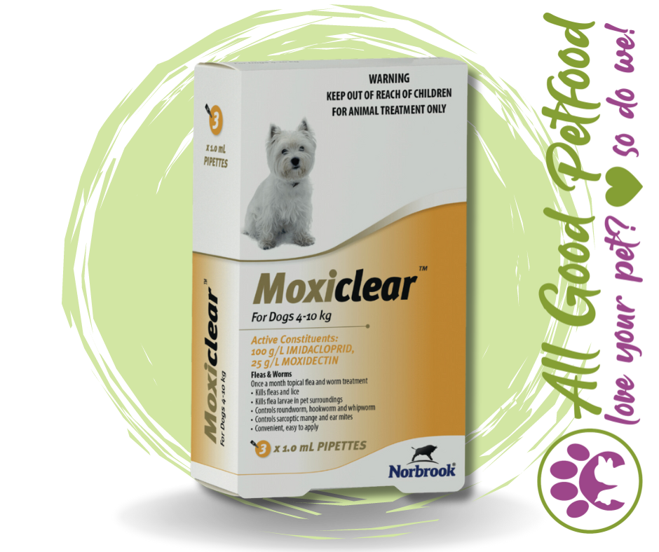 Moxiclear - For Dogs 4kg - 10kg - 3 Pack