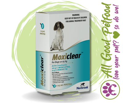 Moxiclear - For Dogs Over 10kg - 25kg - 3 Pack