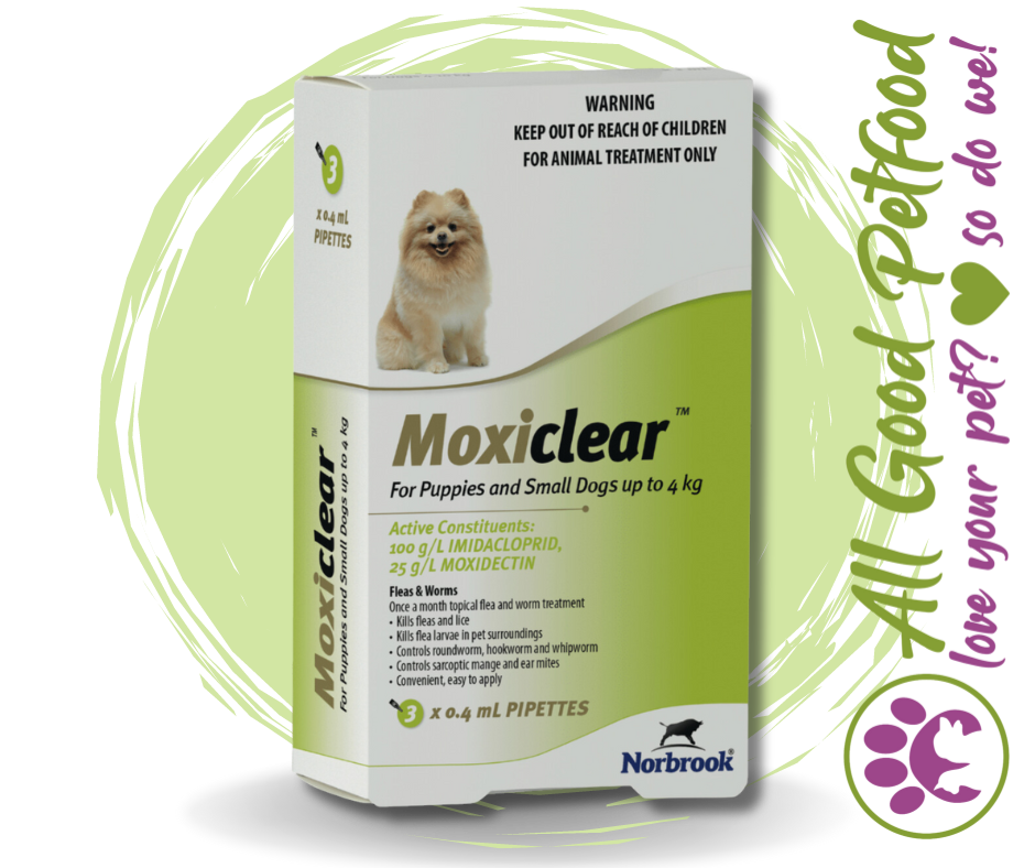 Moxiclear - For Puppies & Small Dogs 4KG & Up - 3 Pack