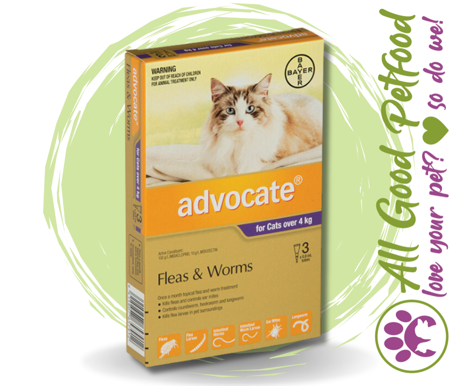 Advocate for Cats over 4kg Flea and Worm Treatment - 3 Pack