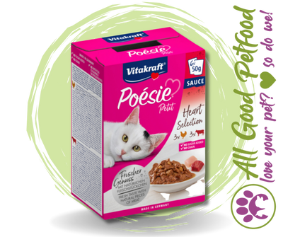 Poesie Petit Beef & Poultry + Heart 50g x 6 MULTI PACK