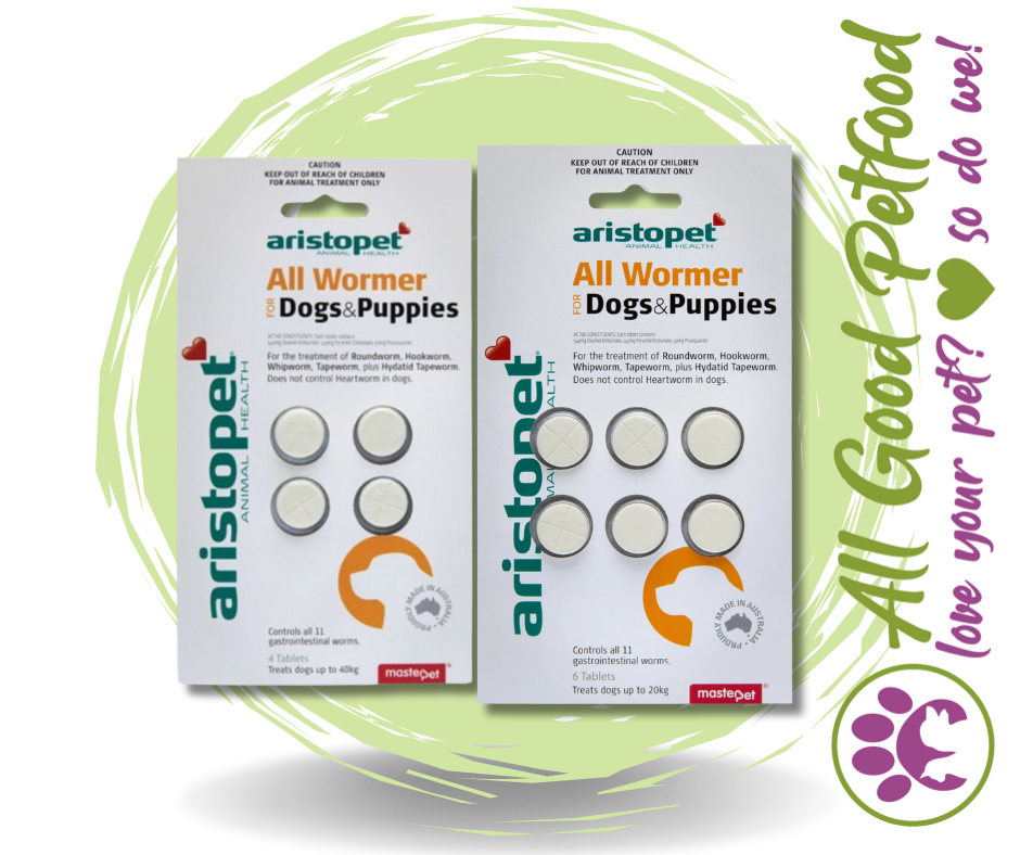 Aristopet All Wormer Dog/Puppy 4 Pack and 6 Pack