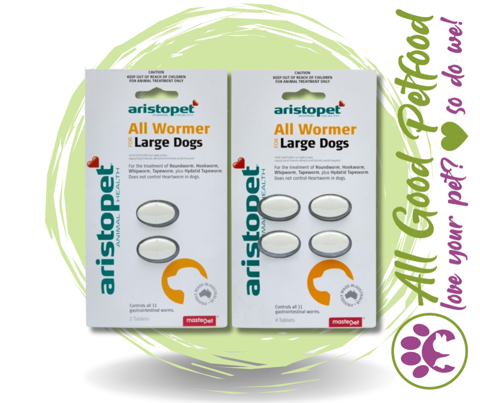 Aristopet All Wormer Large Dog 2 Pack and 4 Pack