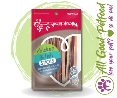 Yours Droolly Chicken & Fish Sticks - 100g