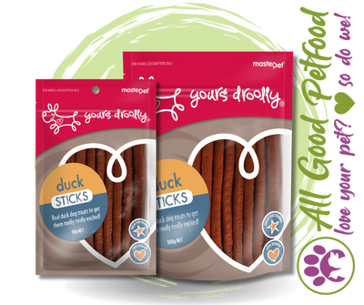 Yours Droolly Duck Sticks - 110g/500g