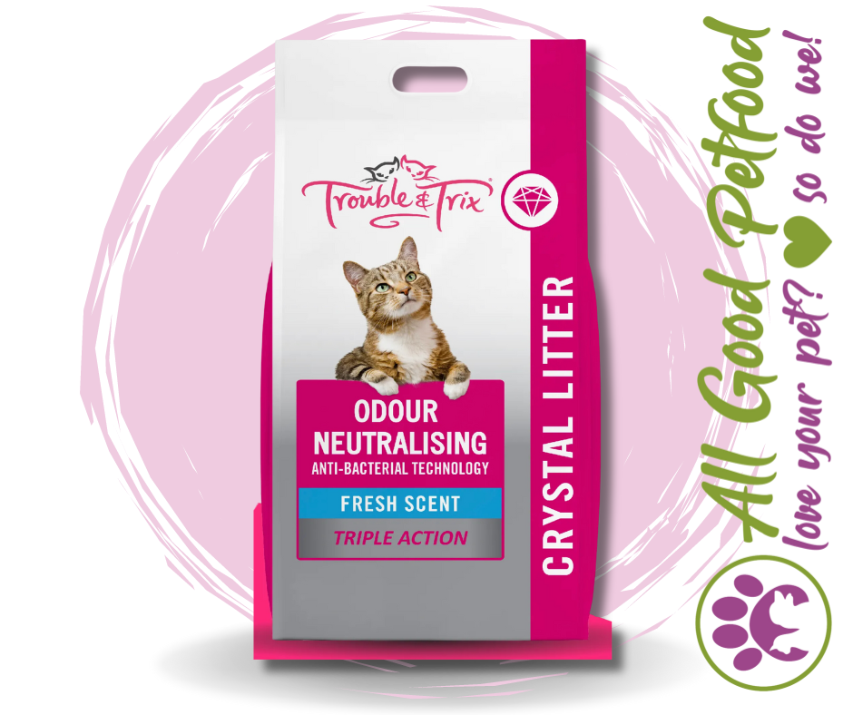 Trouble & Trix Anti-Bacterial Crystal Cat Litter - 15L