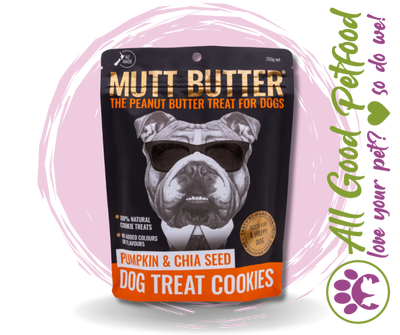 Mutt Butter Dog Treat Cookies Pumpkin & Chia - 250g