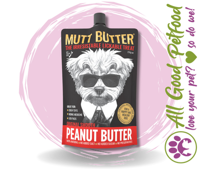 Mutt Butter Peanut Butter Original Squeezy Pouch - 250g