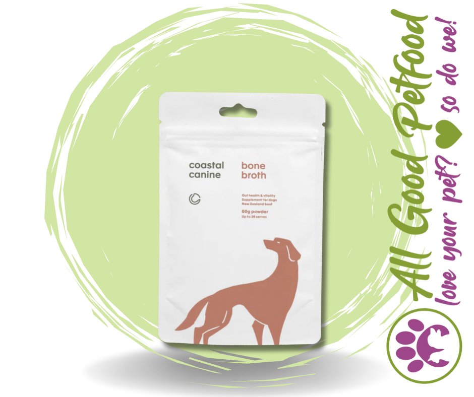 Coastal Canine Bone Broth Powder Supplement For Dogs - 60g