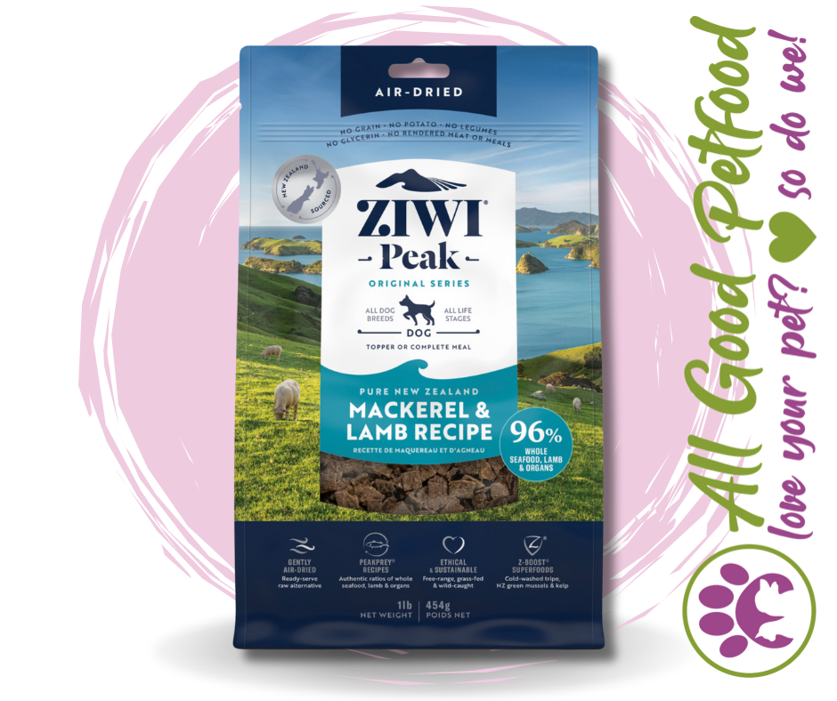 SALE -- 10% OFF -- ZIWI Peak Air Dried Mackerel and Lamb 454g