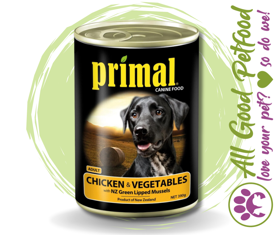 Primal Canned Dog Food - Chicken & Vegetable - 390g