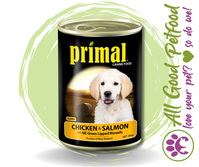 Primal Canned Puppy Food - Chicken Salmon & Vegetable - 390g