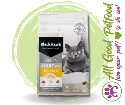 BlackHawk Original Cat Chicken-FREE Wet Food Pouch with Every 4KG BAG!