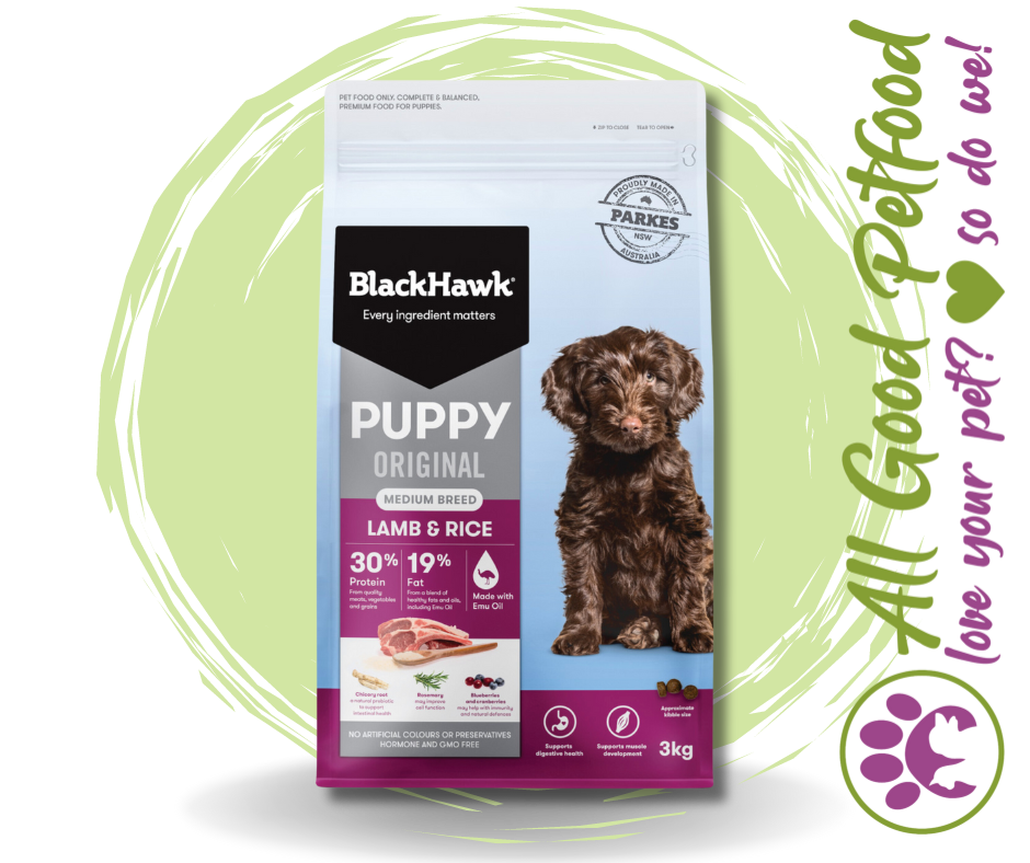 BlackHawk Puppy Medium Breed Original Lamb & Rice