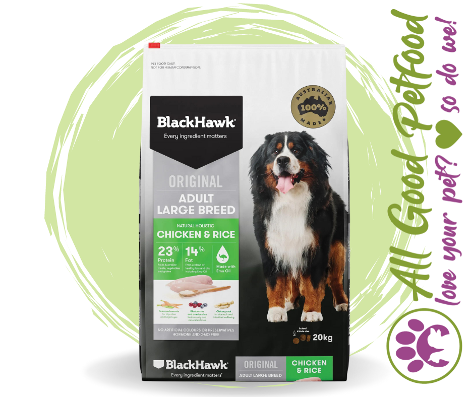 SALE! -- BlackHawk Adult Large Breed Chicken - 20kg for $199.99