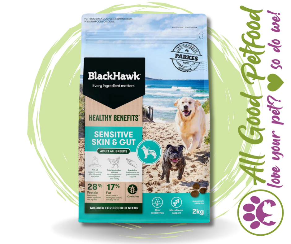 BlackHawk Dog Healthy Benefits Sensitive Skin & Gut