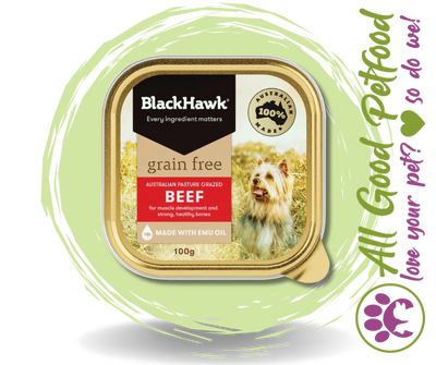 BlackHawk Dog Grain Free Beef - 100g