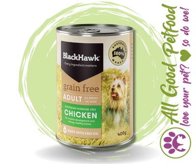 BlackHawk Grain Free Chicken Can - 400g