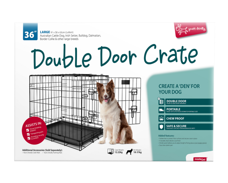 Dog Crates with 2 doors SML-XXL