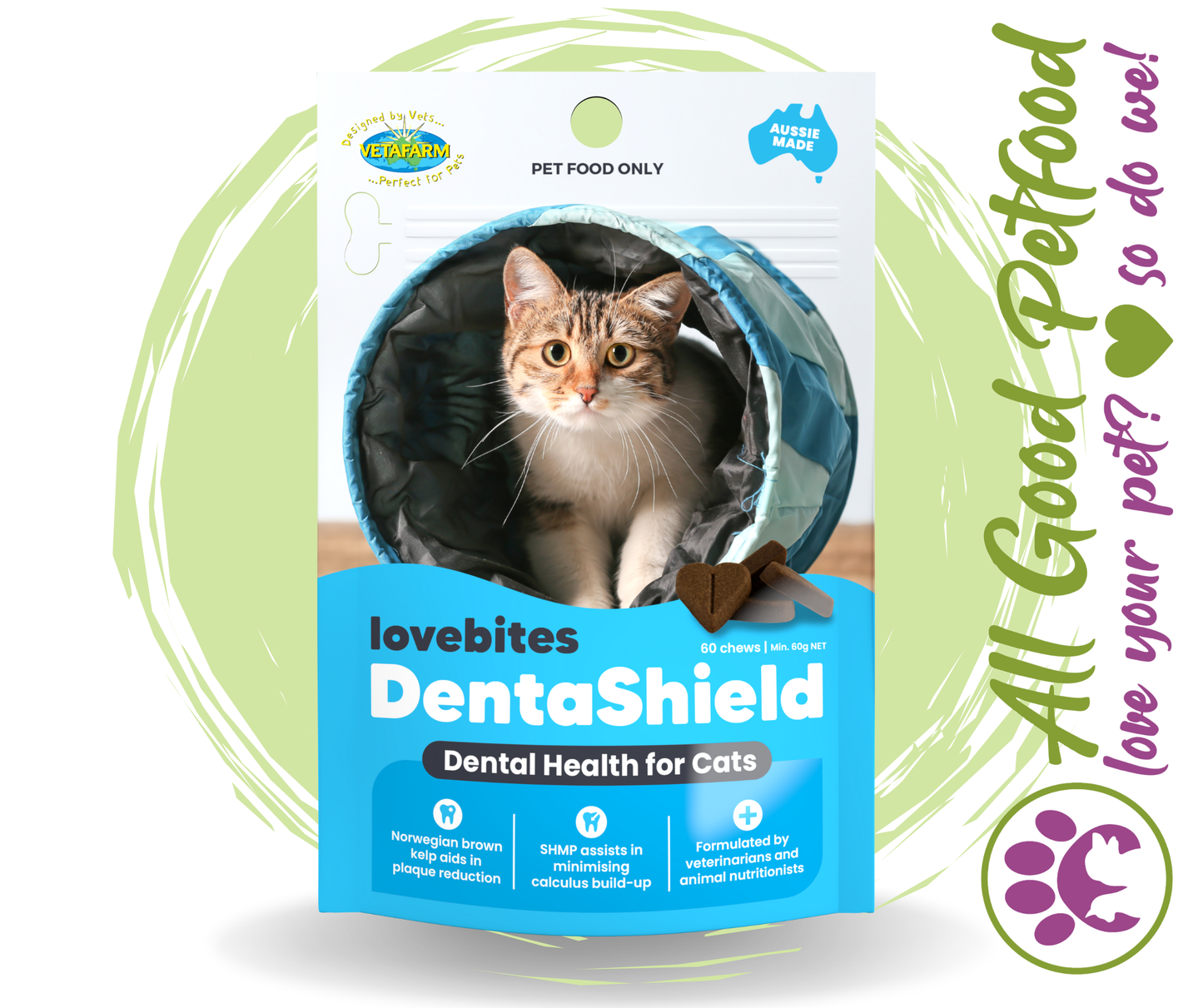 LoveBites DentaShield for CATS 60 Pack- Arriving Early Oct