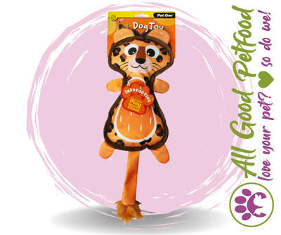Dog Toy Tiger With Squeaker