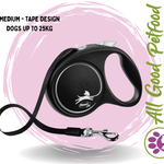 Flexi Black 5m Retractable Leash