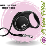 Flexi Black 5m Retractable Leash